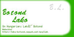 botond lako business card